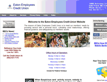 Tablet Screenshot of eatoncu.com